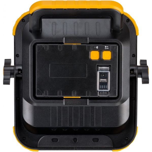 Foco LED portátil BLUMO 2000 A con batería recargable y altavoces Bluetooth (2100 lm)