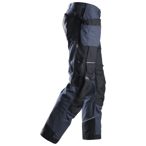 6215 Pantalón largo RuffWork Algodón con bolsillos flotantes azul marino-negro talla 120