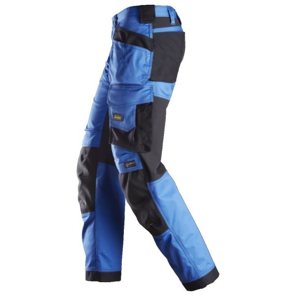 Pantalon elastico ajuste holgado AllroundWork bolsillos flotantes azul-negro talla 250