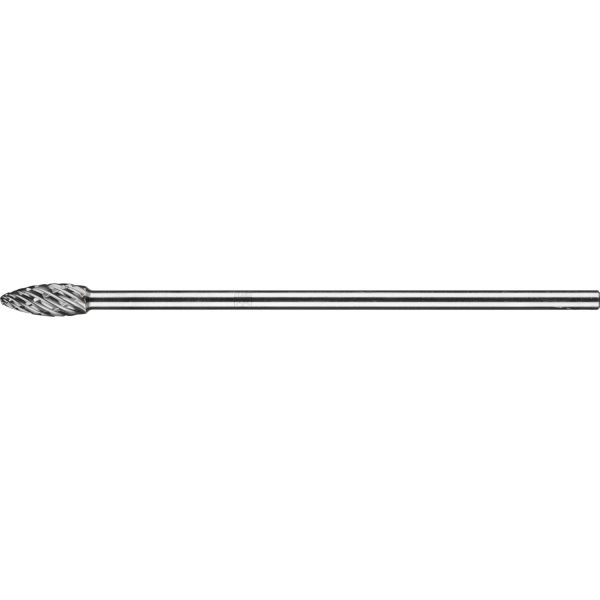 Fresa de metal duro de alto rendimiento STEEL forma de llama B Ø 10x25 mm, mango Ø 6x150 mm, para ac