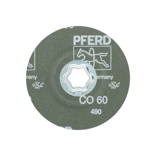 Disco de lija COMBICLICK, grano cerámico, Ø 115 mm CO60 para un arranque máximo en acero