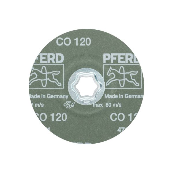 Disco de lija COMBICLICK, grano cerámico, Ø 125 mm CO120 para un arranque máximo en acero