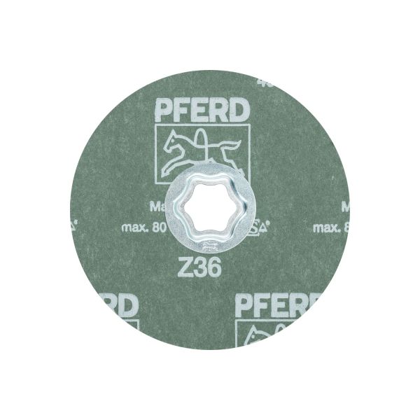 Disco de lija COMBICLICK, circonio, Ø 125 mm Z36 para un arranque máximo en acero