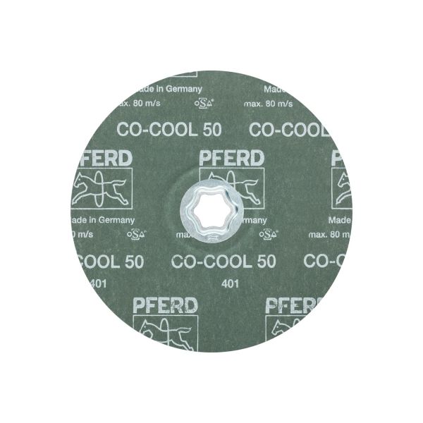 Disco de lija COMBICLICK, grano cerámico, Ø 180 mm CO-COOL50 para acero inoxidable