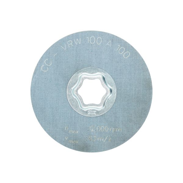 Disco de vellón blando COMBICLICK CC Ø 100 mm A100, para limpieza y satinado con amoladora angular