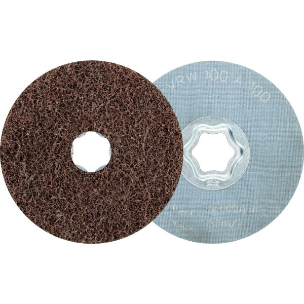 Disco de vellón blando COMBICLICK CC Ø 100 mm A100, para limpieza y satinado con amoladora angular