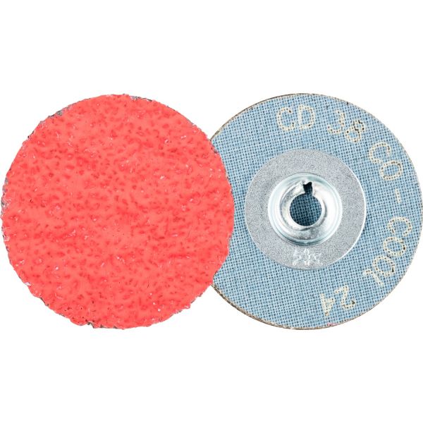 Disco lijador COMBIDISC, grano cerámico CD Ø 38 mm CO-COOL24 para acero y acero inoxidable