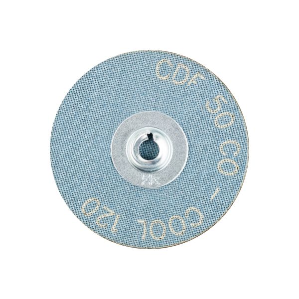 Minidiscos de lija COMBIDISC, grano cerámico CDF Ø 50 mm CO-COOL120 para acero y acero inoxidable