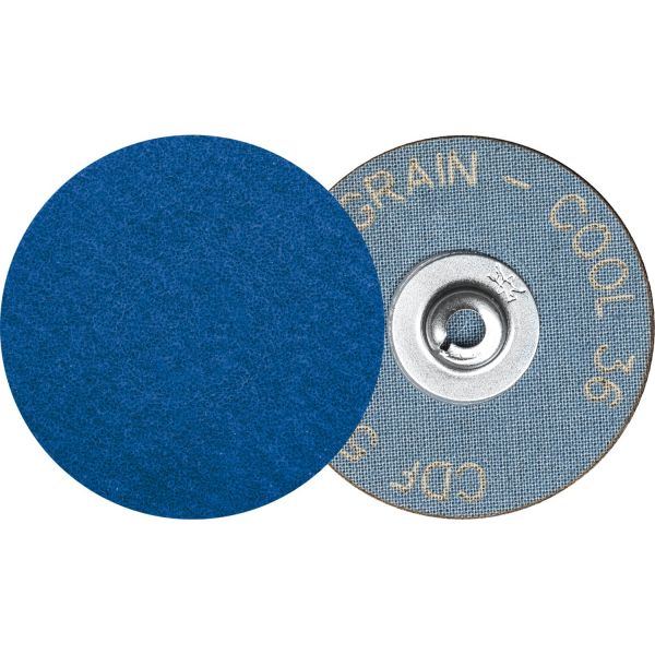 Minidiscos de lija COMBIDISC CDF Ø 50 mm VICTOGRAIN-COOL36 para acero y acero inoxidable