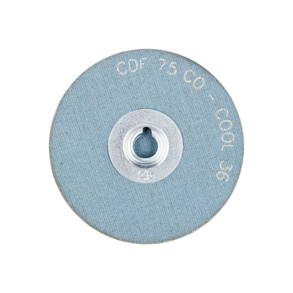 Minidiscos de lija COMBIDISC, grano cerámico CDF Ø 75 mm CO-COOL36 para acero y acero inoxidable