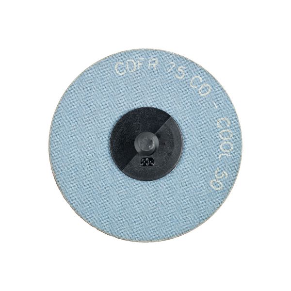 Minidiscos de lija COMBIDISC, grano cerámico CDFR Ø 75 mm CO-COOL50 para acero y acero inoxidable