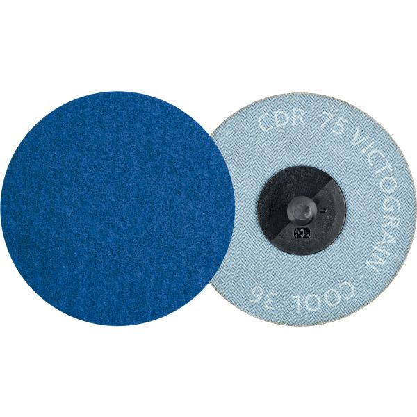 Disco lijador COMBIDISC CDR Ø 75 mm VICTOGRAIN-COOL36 para acero y acero inoxidable