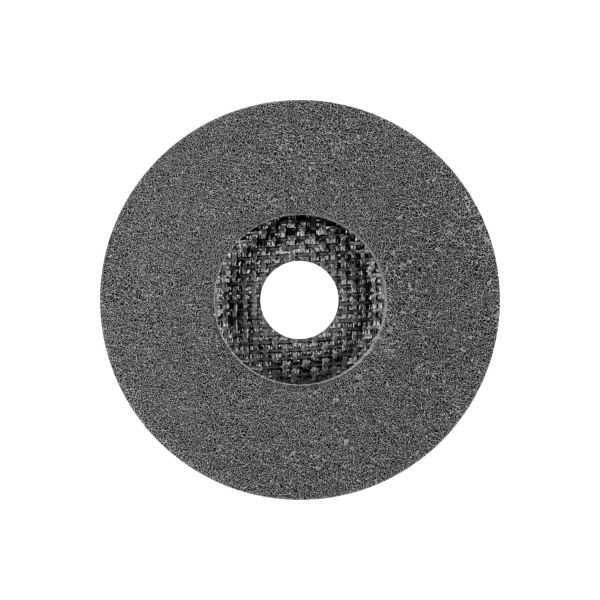Disco de vellón prensado POLINOX DISC PNER 115 mm agujero Ø 22,23 mm semiblando SIC fino para acabad