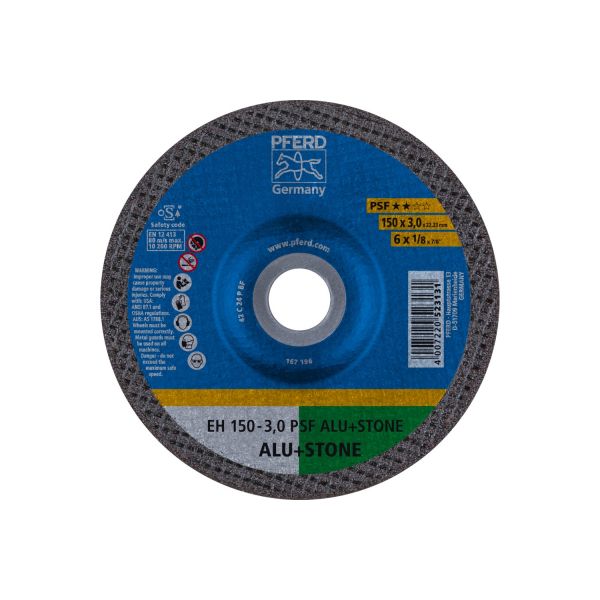 Disco de corte EH 150x3,0x22,23 mm embutido línea universal PSF ALU+STONE para aluminio/metales no f