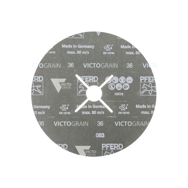Disco de lija Ø 180 mm VICTOGRAIN-COOL36 para acero inoxidable y acero