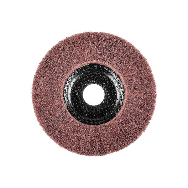 Disco abrasivo de vellón POLINOX PNL Ø 125 mm agujero Ø 22,23 mm A180 para lijado fino y acabado