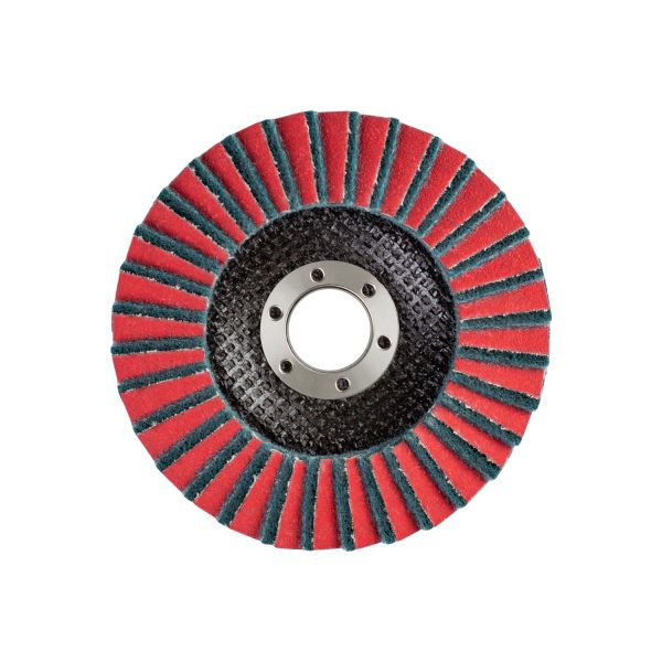 Disco de láminas POLIVLIES PVZ cerámica Ø 115 mm agujero 22,23 mm CO-COOL120/A240F para lijado fino