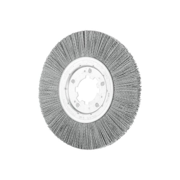 Carda redonda, sin trenzar RBU Ø 250x15x50,8 mm agujero, filamento de SiC Ø 0,55 mm, grano 320, esta