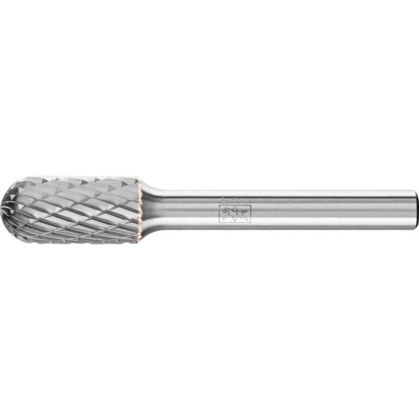 Fresa de metal duro forma cilíndrica redonda WRC Ø 10x20 mm, mango Ø 6 mm, Z3P medio universal, dent
