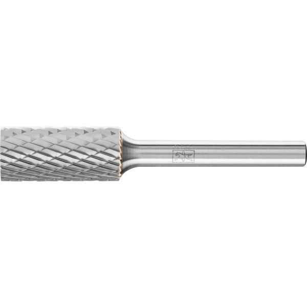 Fresa de metal duro cilíndrica ZYA Ø 12x25 mm, mango Ø 6 mm, Z3P medio universal, dentado cruzado