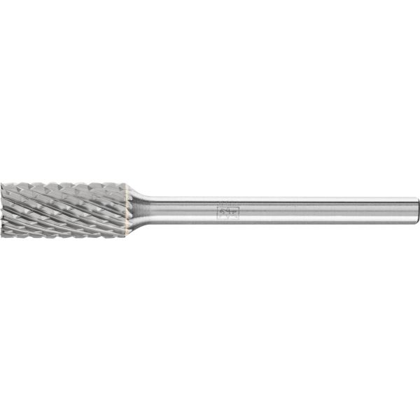 Fresa de metal duro forma cilíndrica ZYAS dentado frontal Ø 06x13 mm, mango Ø 3 mm, Z4 semifino univ