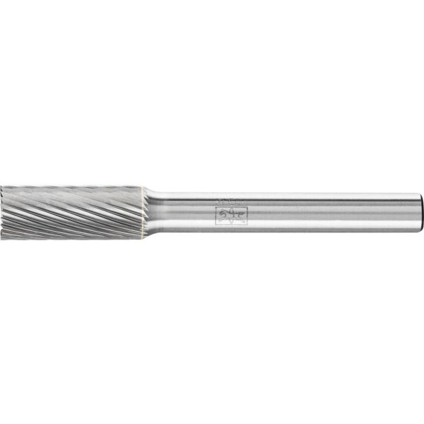 Fresa de metal duro cilíndrica ZYAS dentado frontal Ø 08x20 mm, mango Ø 6 mm, Z5 fino universal