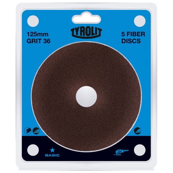 Tyrolit discos de fibra  DISC V 115x22 A120 B02 S4 [25]